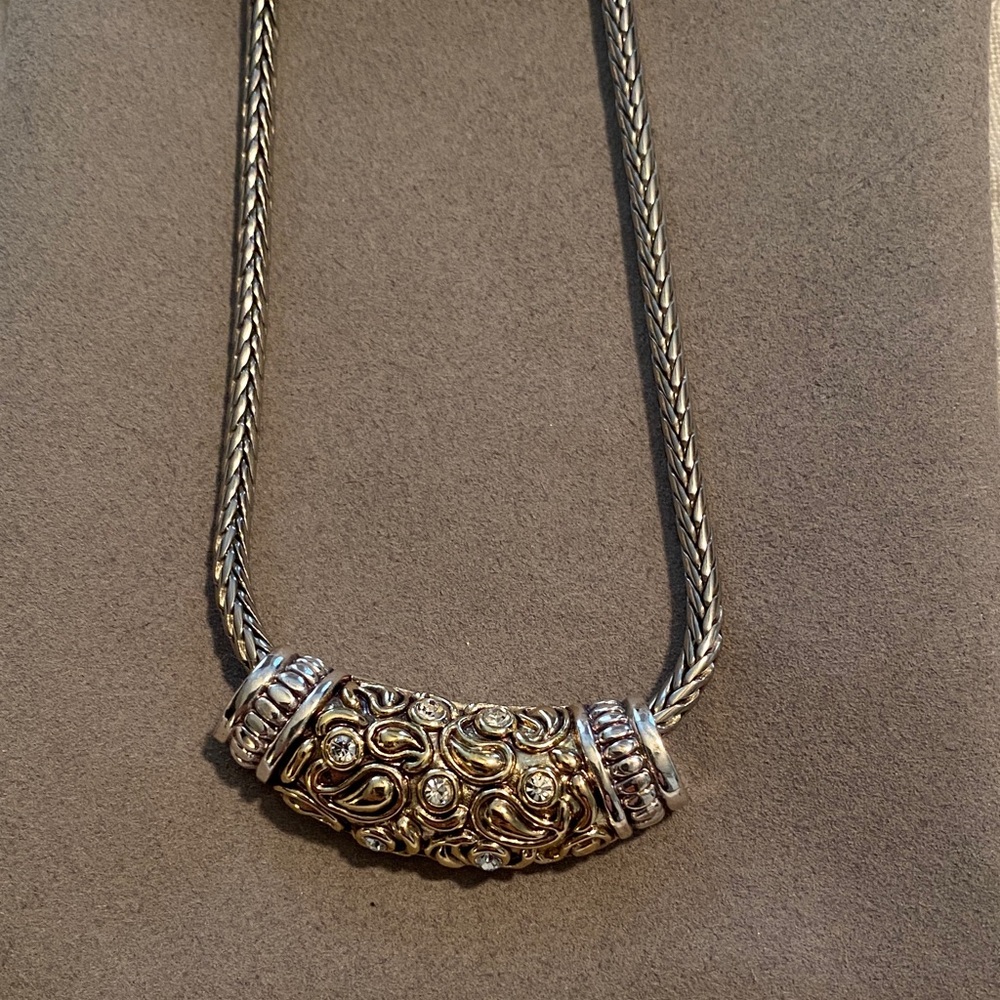Intricate Silver and Gold Necklace